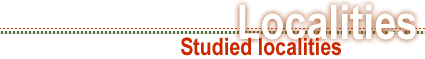Historical pollens and spores data of studies localities